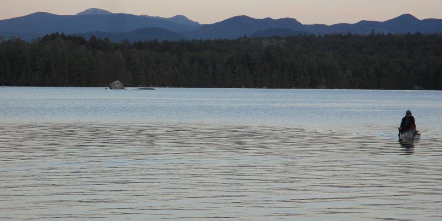 Mountain Views on Lower Saranac Lake